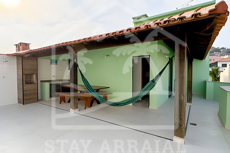 Cobertura c/ Terraço Privativo a 1 min da Prainha