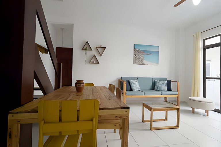 Cobertura p/ 10 | Churrasqueira + Ducha na Prainha