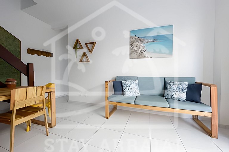 Cobertura Duplex - Churrasqueira a 1min da Prainha