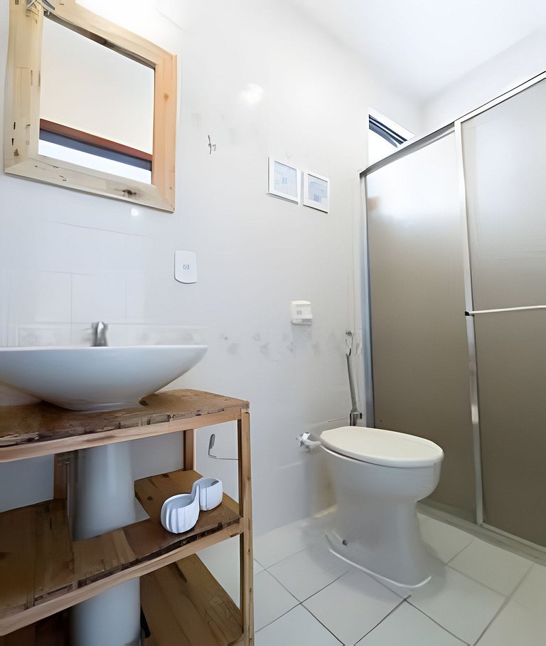 Cobertura p/ 10 | Churrasqueira + Ducha na Prainha