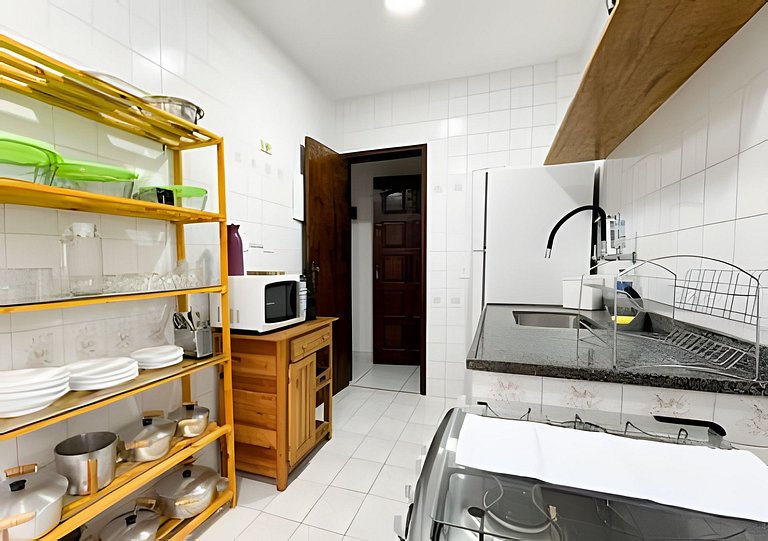 Cobertura p/ 10 | Churrasqueira + Ducha na Prainha