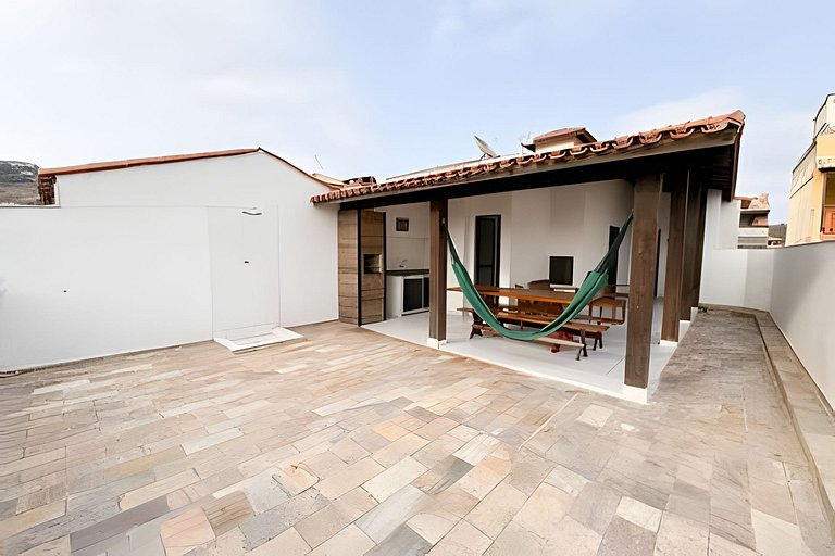 Terraco Gourmet p/ 10 | 3 Quartos a 1min Prainha