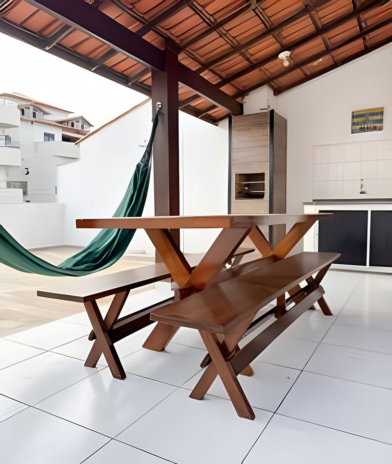 Terraco Gourmet p/ 10 | 3 Quartos a 1min Prainha