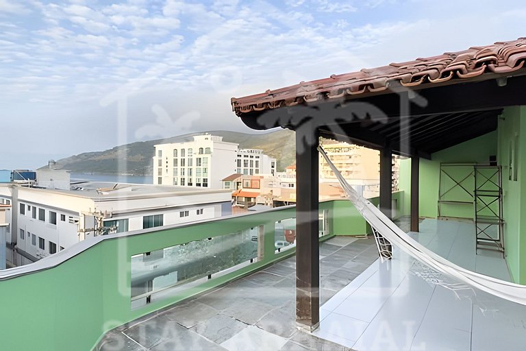 Cobertura c/ Vista e Churrasqueira na Prainha