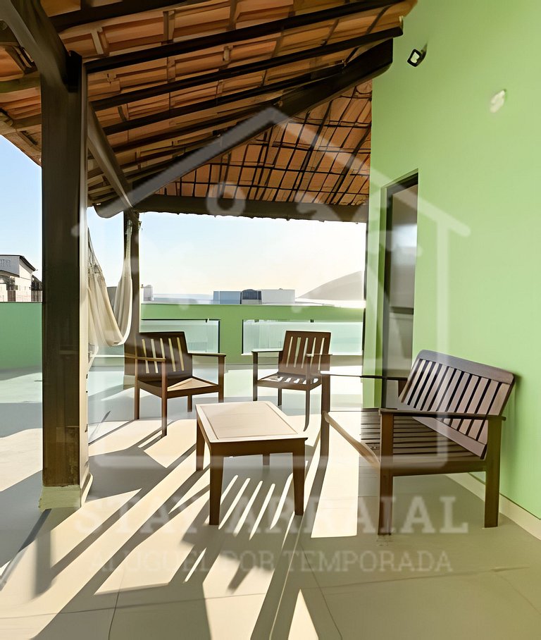 Cobertura c/ Vista e Churrasqueira na Prainha