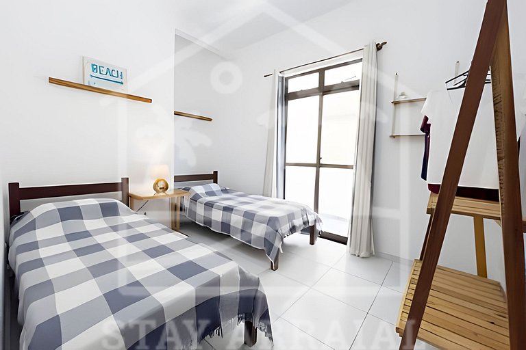 Duplex c/ Terraço e Churrasqueira 1 min da Prainha