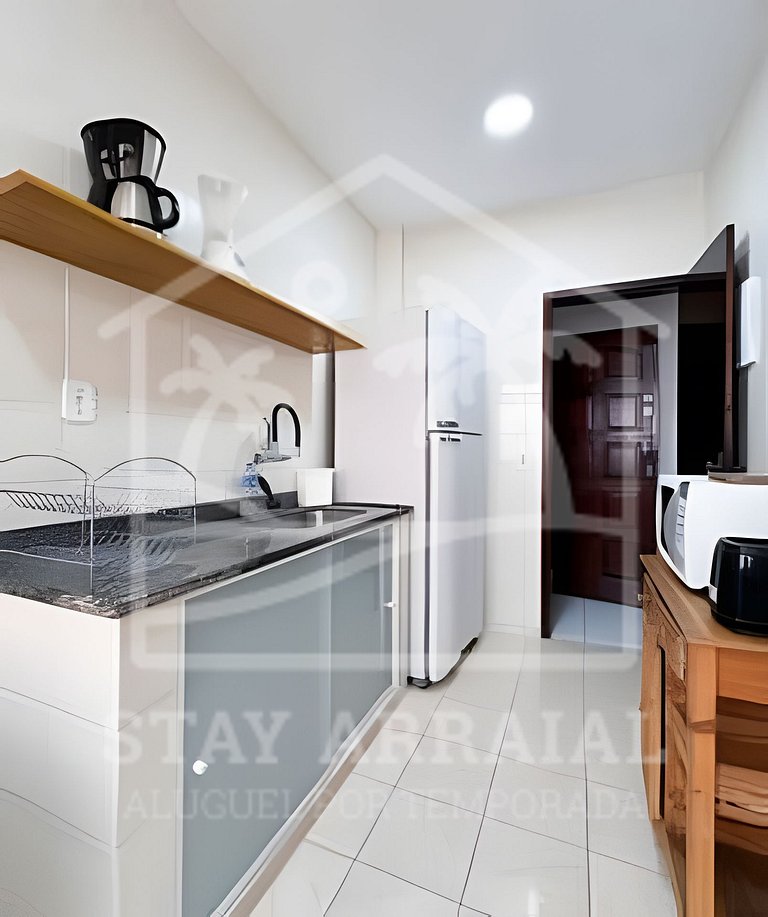 Duplex c/ Terraço e Churrasqueira 1 min da Prainha