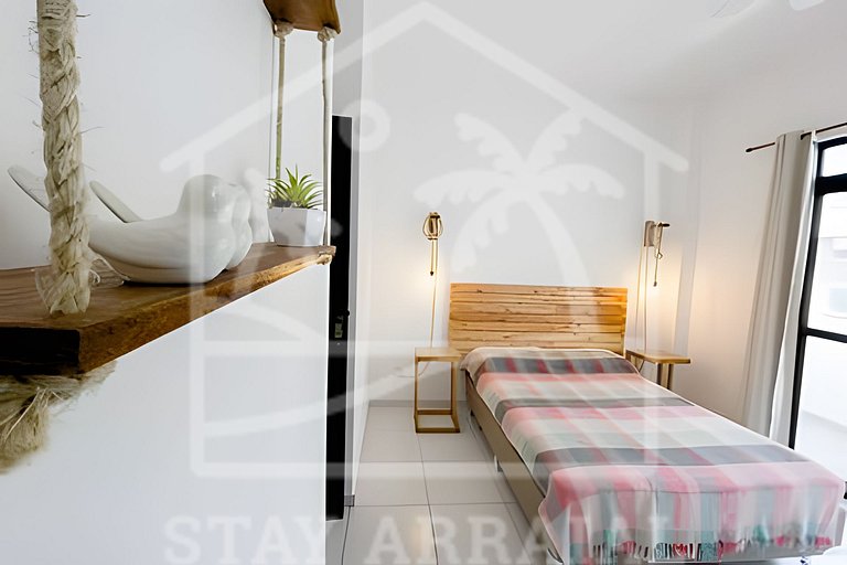 Duplex c/ Terraço e Churrasqueira 1 min da Prainha