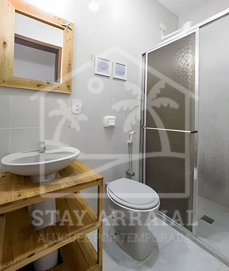 Duplex c/ Terraço e Churrasqueira 1 min da Prainha