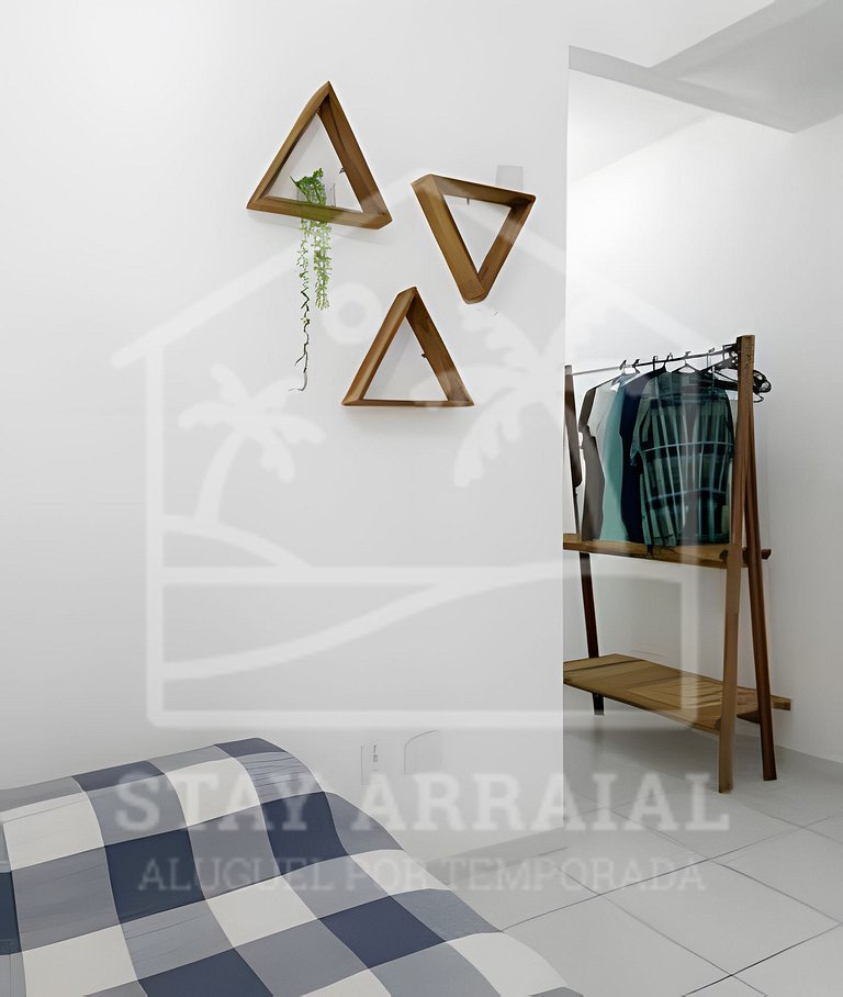 Duplex c/ Terraço e Churrasqueira 1 min da Prainha