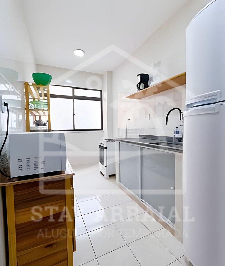 Duplex c/ Terraço e Churrasqueira 1 min da Prainha