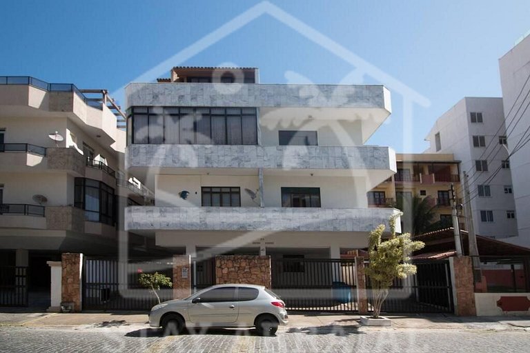 Duplex c/ Terraço e Churrasqueira 1 min da Prainha